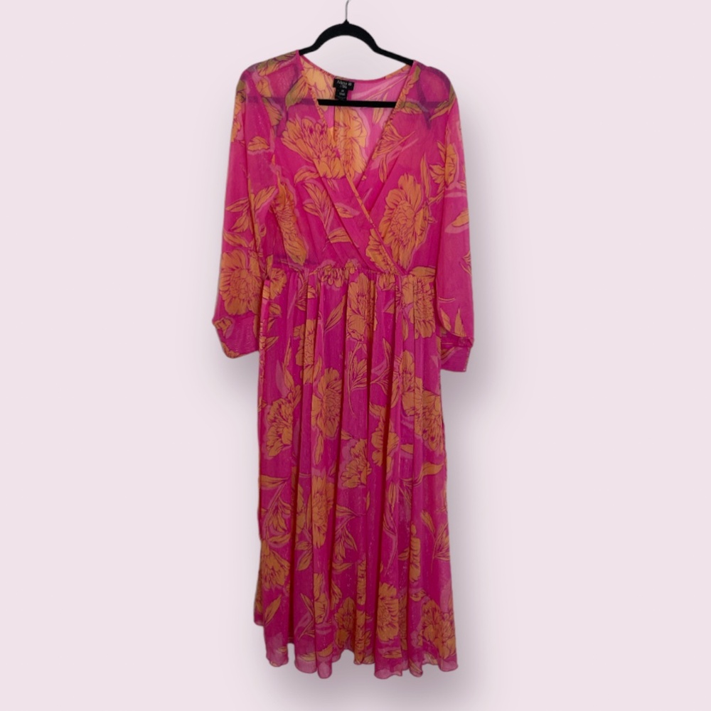 ⭐️ Vacation Beach Vaca Floral Flower Wrap Chic Glam Girly Classy Hip Maxi Dress